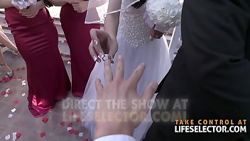 Bride Facial Blowjob Brunette Foursome 